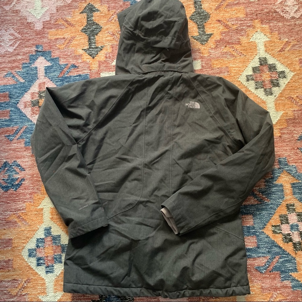 The North Face Women's Gray Hooded Jacket with Light Pink Lining - Picture 10 of 12